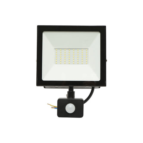 LED REFLEKTOR 50W, 4500 LM, 6400K, IP44, 220V–240V TÁPELLÁTÁSSAL, MOZGÁSÉRZÉKELŐVEL, BRECKNER GERMANY