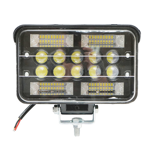 Slim reflektor / lámpa napellenzővel, 78W, 4 SMD zóna és 6 nagyítóval ellátott LED, 10–30V, 12V/24V, Breckner Germany