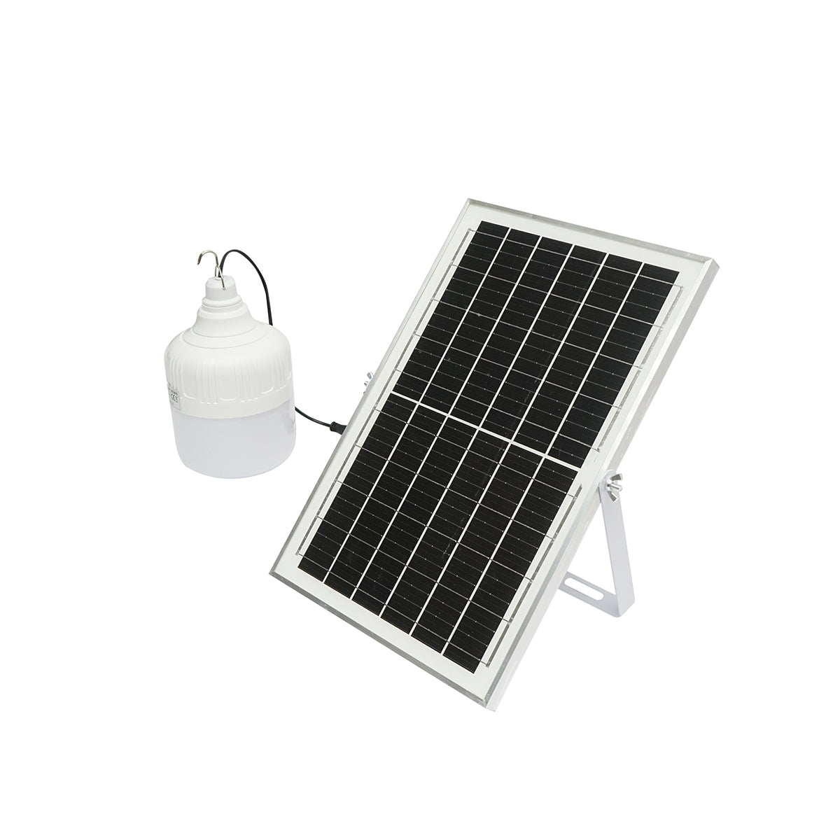 LED lámpa 100W, 6500K, 8W polikristályos napelemmel és IP20 távirányítóval Breckner Germany