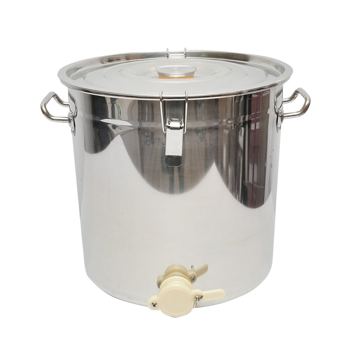 Rozsdamentes acél mézletöltő tartály fedéllel, 40 kg
