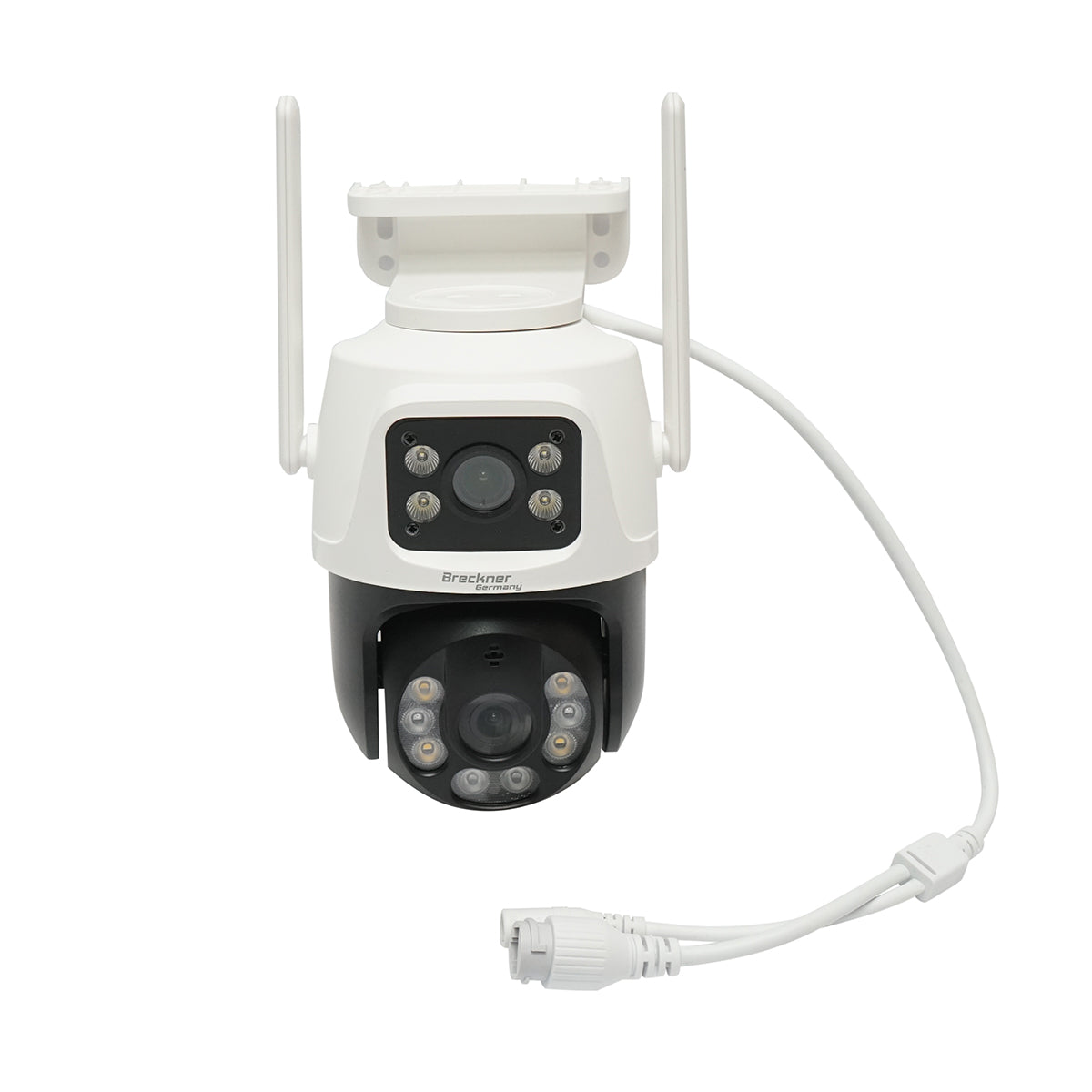 Felügyeleti kamera, dupla lencsés, 8 MP, P2P WIFI 4G 1080P, PTZ, mozgásérzékelő, emberi jelenlét felismerés, V380 Pro alkalmazás