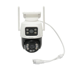 Felügyeleti kamera, dupla lencsés, 8 mp, p2p WIFI 4g 1080p, ptz, mozgásérzékelő, emberi jelenlét felismerés, v380 pro alkALMAZás