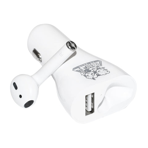BLUETOOTH HEADSET SZIVARGYÚJTÓS TÖLTÉSSEL DISCN91