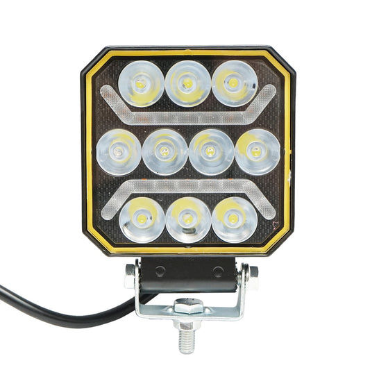 LED reflektor, 10–30V, 15W, 101x101x32 mm, rögzítőkkel, Breckner Germany