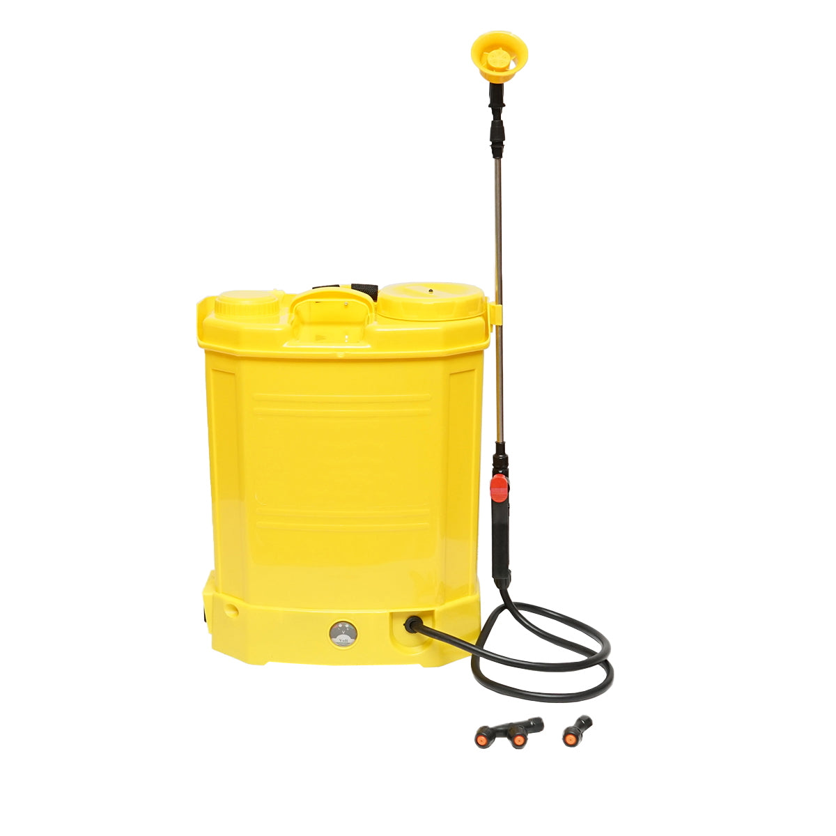 Elektromos permetezőgép, 3 fúvókával, 16L tartállyal, 12V/8Ah akkumulátorral, 3,1 l/perc teljesítmény