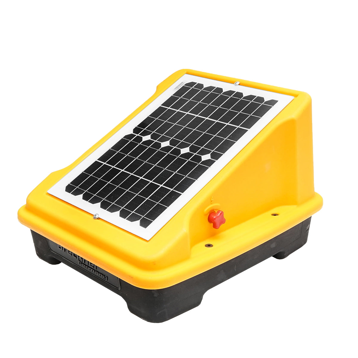 Impulzusgenerátor elektromos kerítéshez, 4 Joule, 10 W napelemmel és 12 V / 9 Ah akkumulátorral, Breckner Germany