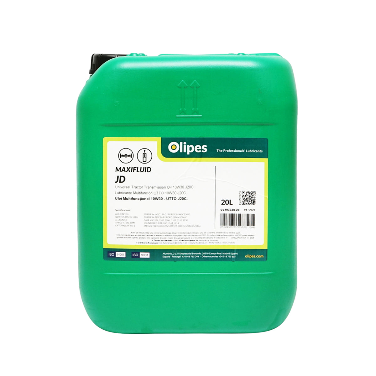 Olipes MAXIFLUID JD 10W30 UTTO hidraulika- és hajtóműolaj, 20L