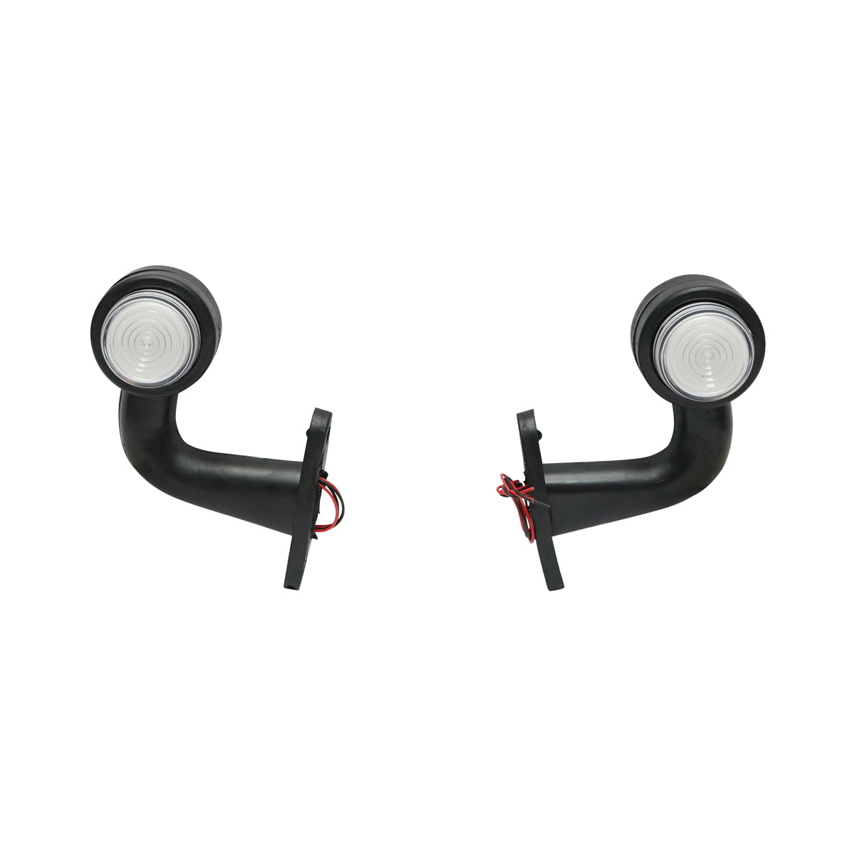 Oldalsó LED/NEON helyzetjelző lámpa szett, piros-fehér, 12–24V, Breckner Germany