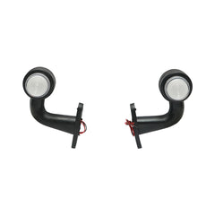 OLDALSÓ LED/NEON HELYZETJELZŐ LÁMPA SZETT, PIROS-FEHÉR, 12–24V, BRECKNER GERMANY