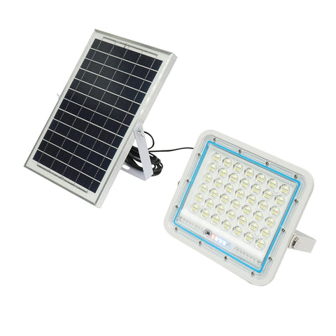 LED REFLEKTOR 100W, 8W NAPELEMMEL, 5000 MAH AKKUMULÁTORRAL ÉS TÁVIRÁNYÍTÓVAL, IP66, BRECKNER GERMANY