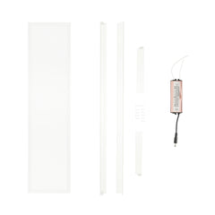 Slim LED panel 40W, 220V, IP20, 6500K, 1200x300 mm, felületre szerelhető kerettel, Breckner Germany