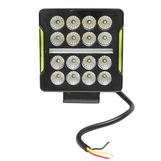 Reflektor, 16 LED, 10–30V, 20W, 106x106x35 mm, rögzítőkkel, Breckner Germany