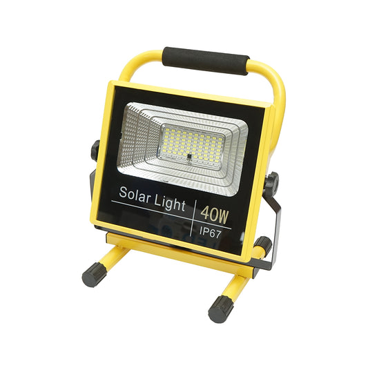 Hordozható LED munkalámpa 40W, 8000K, LifePO4 2x6000mAh akkumulátorral, távirányítóval és állványkerettel IP67 Breckner Germany
