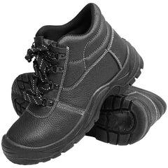 Védőbakancs, 43-as méret, acél lábujjvédővel és talplemezzel, típus: 5001