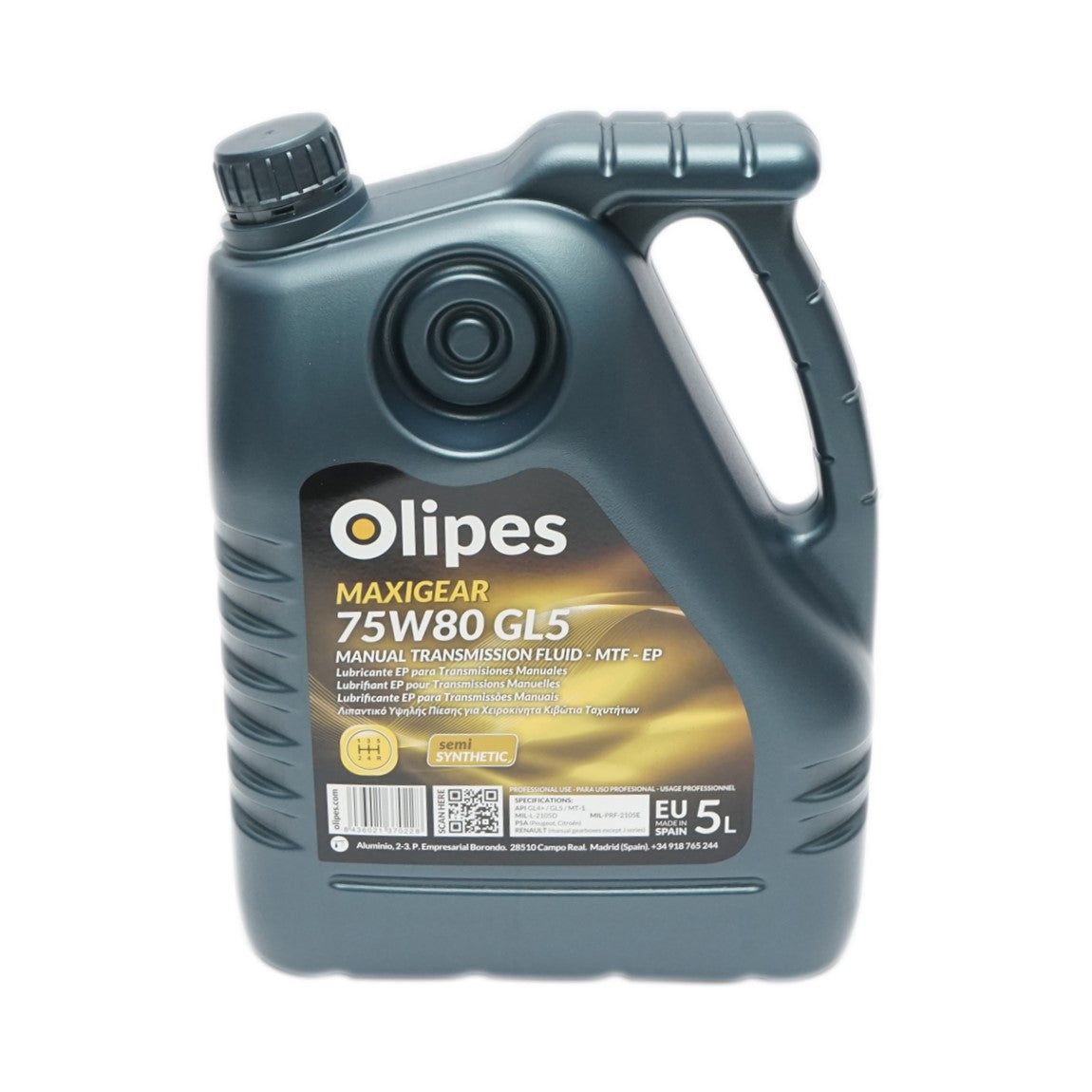 Olipes MAXIGEAR 75W80 GL-5 váltóolaj, 5L