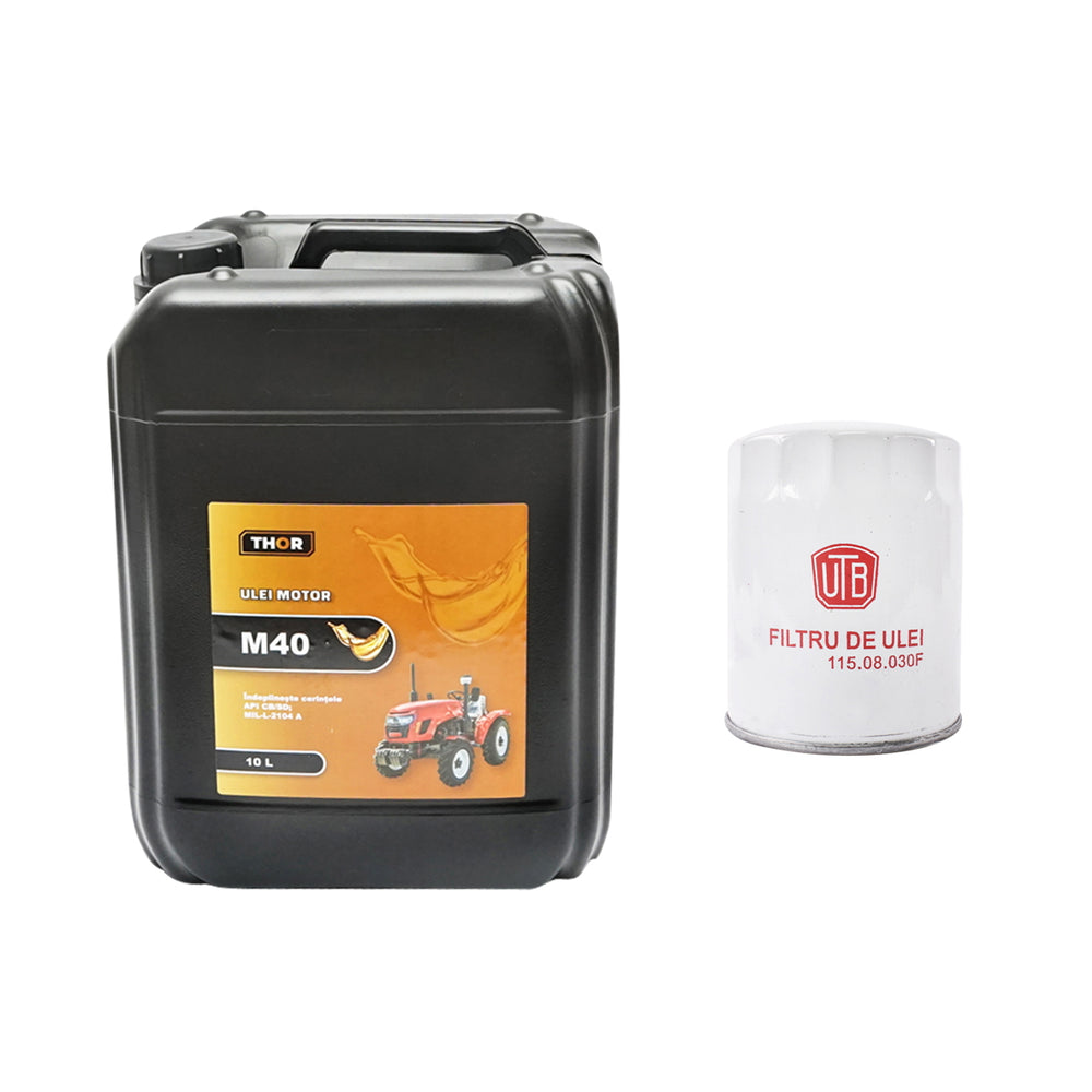 Motorolaj- és szűrőcsere csomag m40 10l, utb u-445 traktorhoz