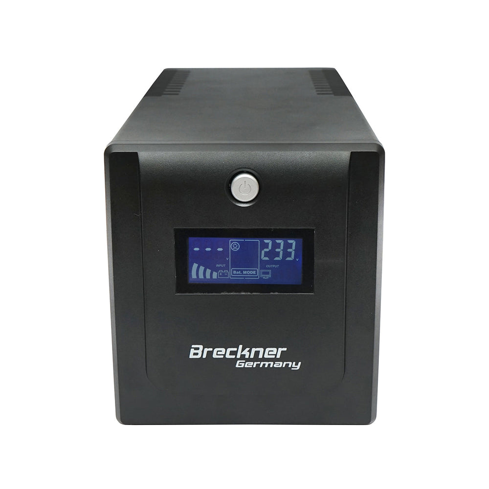 Ups 1000va/600W 2x7.5ah akkumulátorokkal és 4 shuko aljzattal, LCD, USB BRECKNER GERMANY