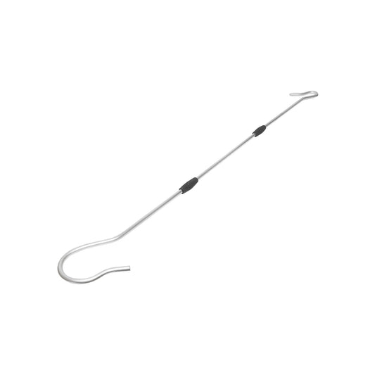 Lábfogó pásztorbot, alumíniumból, csúszásmentes markolattal, 1,45 méter, nyak- és lábrögzítéssel