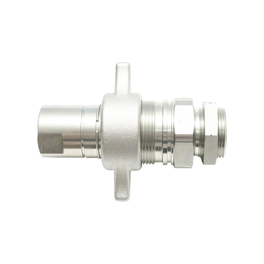 Gyorscsatlakozó készlet 1" anya + apa, menetes csatlakozással, Breckner Germany