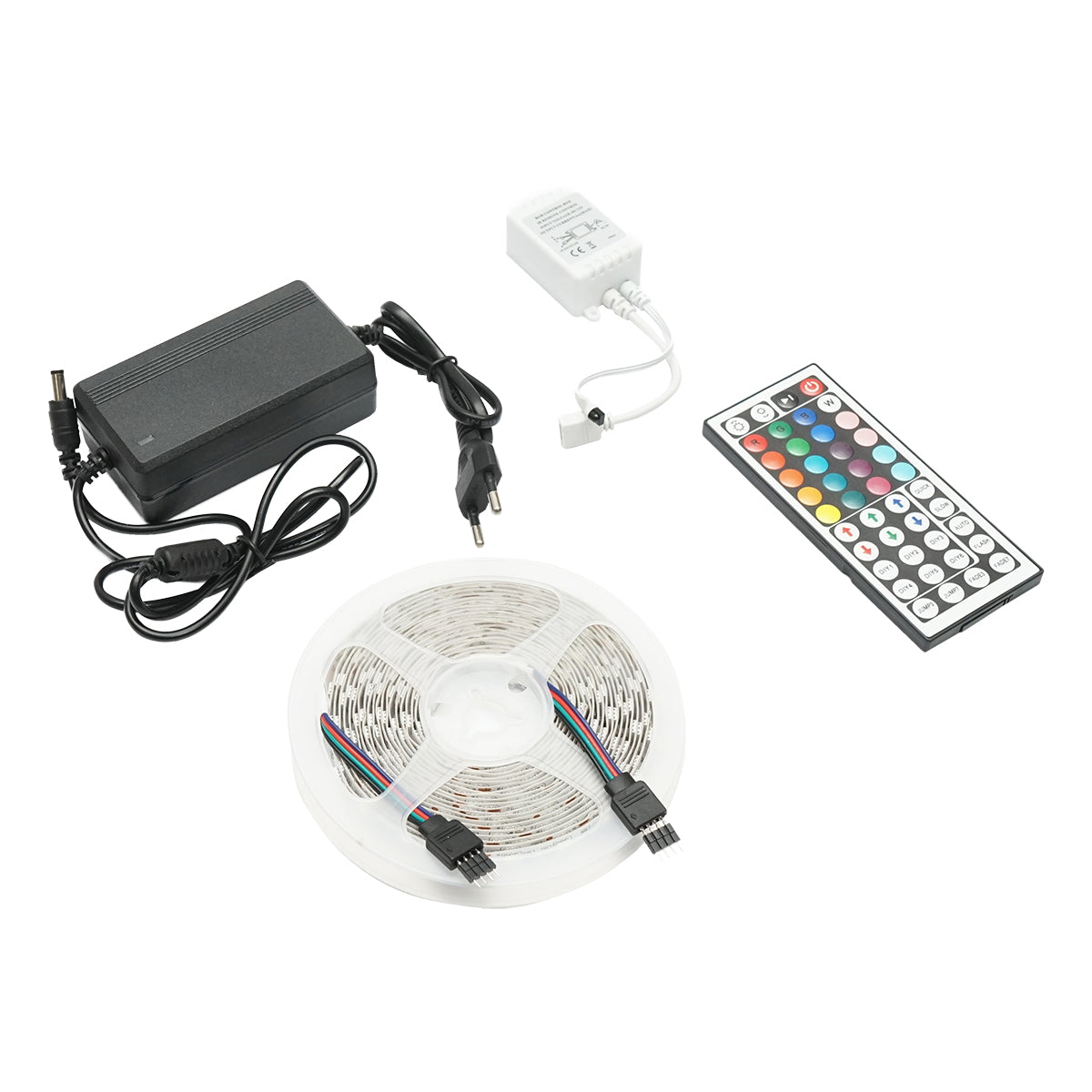 LED szalag 5050 14.4W/m RGB, 12-220V tekercs 5m, 60 LED/m IP20 Breckner Germany
