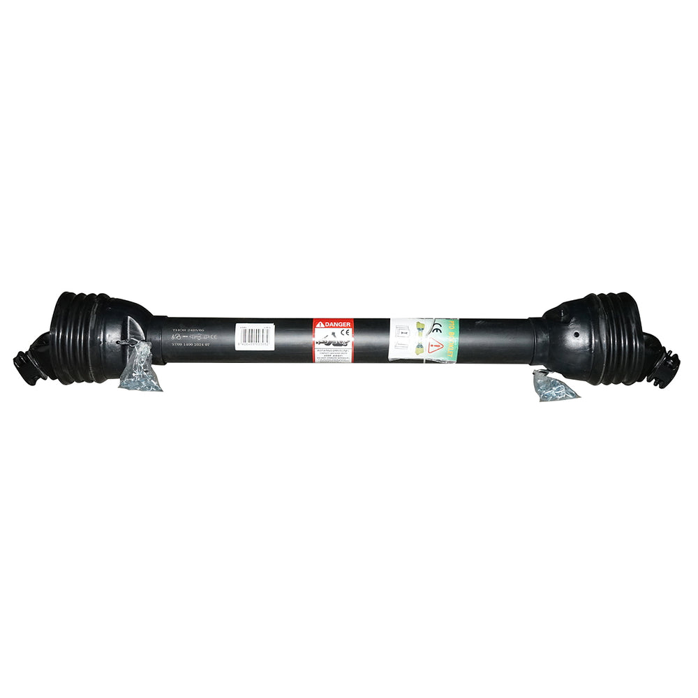 Kardántengely 1400 mm, s9, z=6, 1 3/8", csillag alakú csővel, kereszt 41x108 mm
