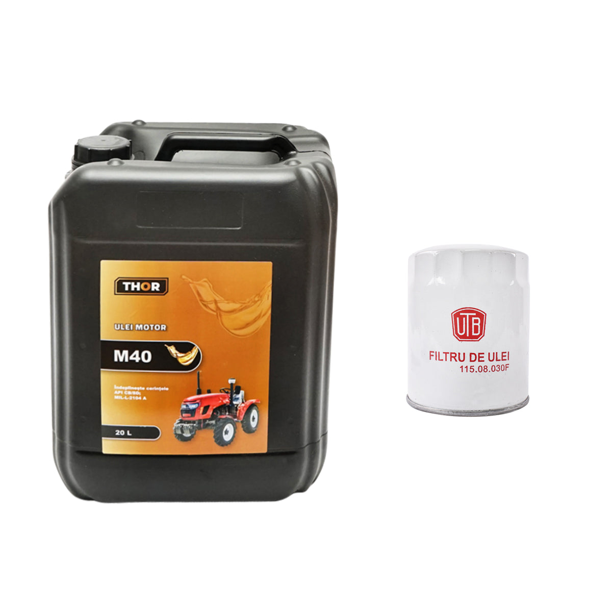 Motorolaj- és szűrőcsere csomag M40 20L, UTB U-445 traktorhoz