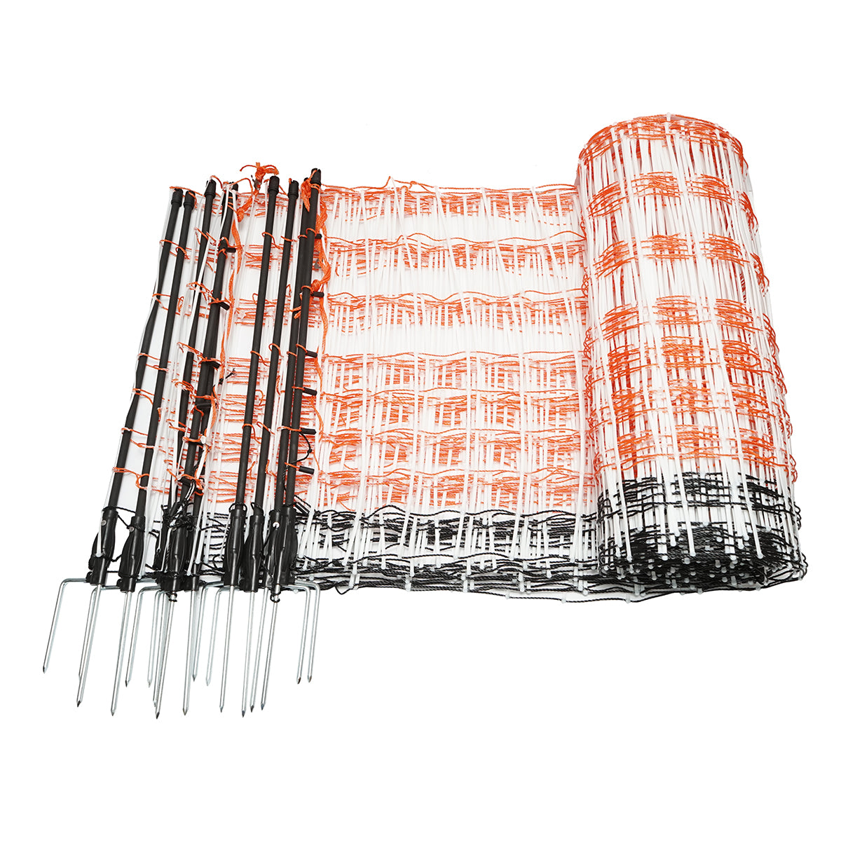 Elektromos kerítésháló, 60 cm × 30 m, dupla lábbal, ellenállás 1,6 Ohm/m, Breckner Germany
