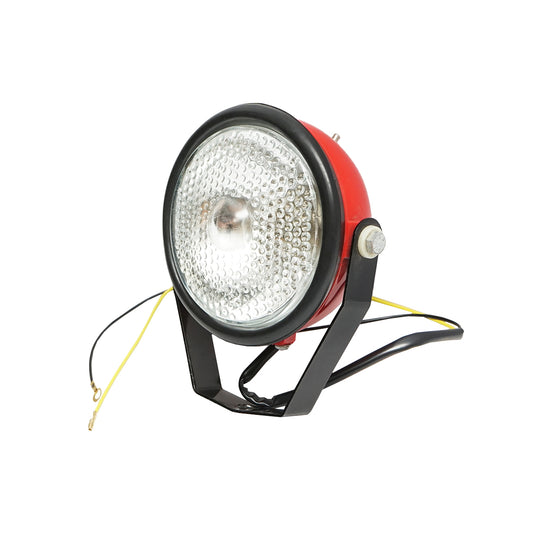 Reflektor lámpa állvánnyal, izzóval, kapcsolóval és fénynövelő lencsével