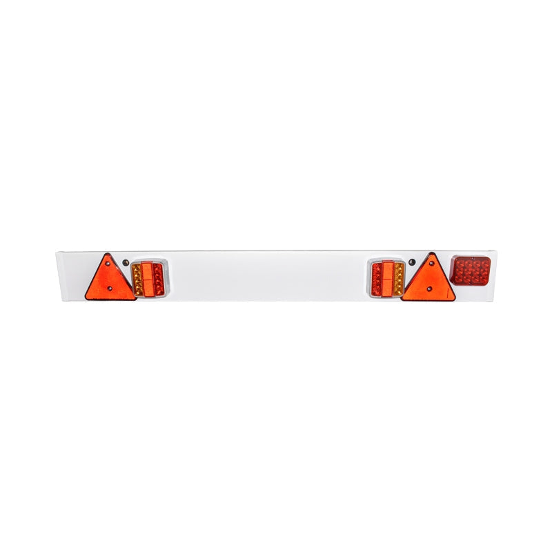 Utánfutó rúd 1220mm, 2x LED lámpa, 1x LED ködlámpa, 2x fényvisszaverő hároMSzög, 6m kábel és 7 pólusú 12/24V aljzat autospeed
