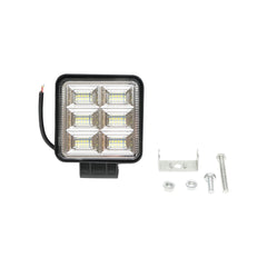 NÉGYZETES LED REFLEKTOR, 6 SMD ZÓNÁVAL, 64W, 12V/24V (10–30V), BRECKNER GERMANY