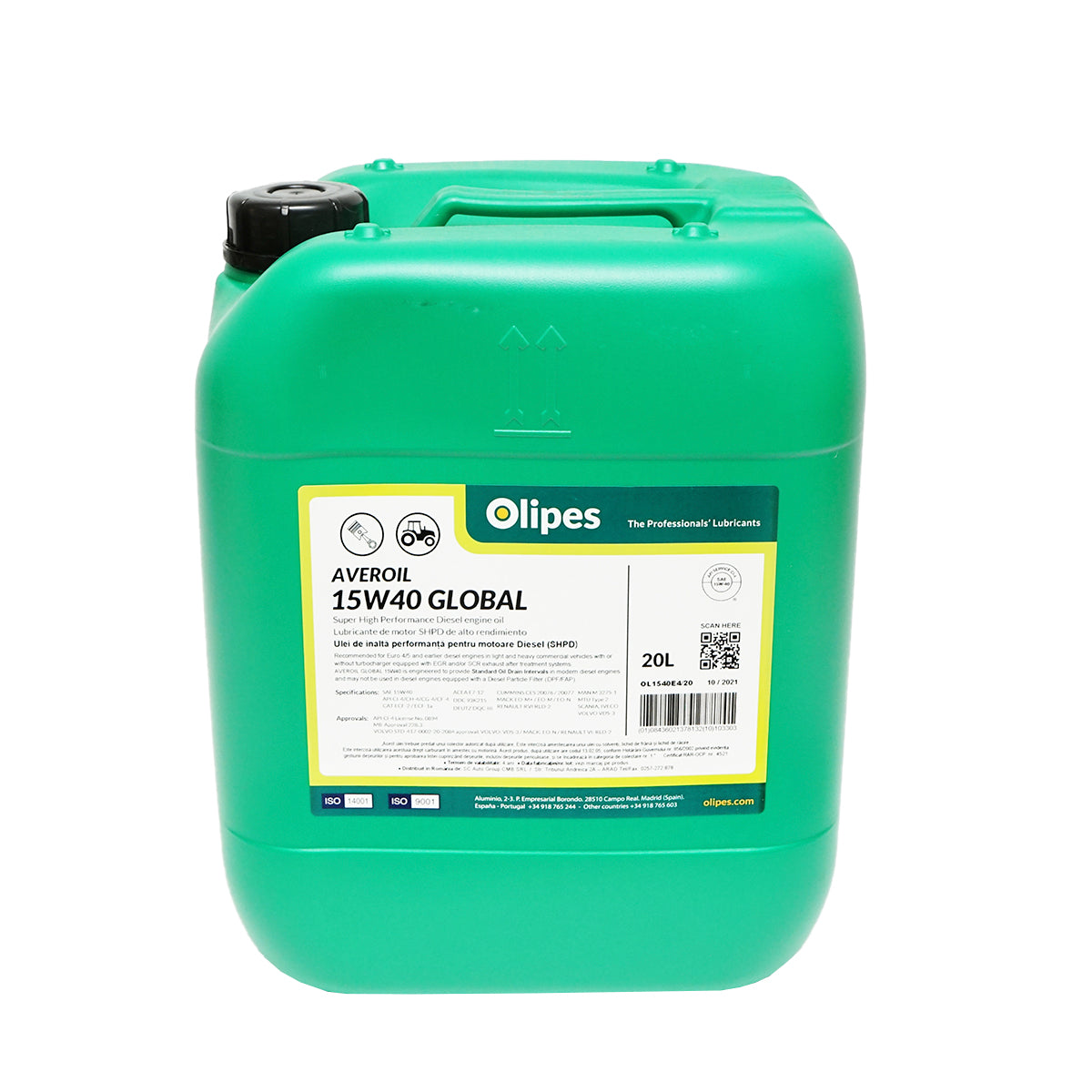Motorolaj Olipes Averoil 15W40 Global, 20L