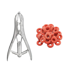 Kasztráló fogó gyűrűvel szarvasmarhákhoz, juhokhoz és sertésekhez, Breckner Germany