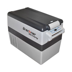 AUTÓS HŰTŐSZEKRÉNY, 42L, 12–24V, 45W, KOMPRESSZOROS, 680X345X460 MM, 13,5 KG, HŰTÉSI TARTOMÁNY: -18 °C – +10 °C, BRECKNER GERMANY