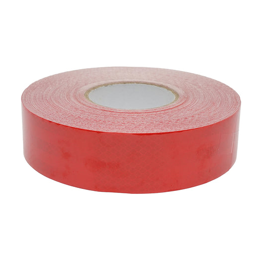 Fényvisszaverő szalag, piros, 45,7 m / tekercs