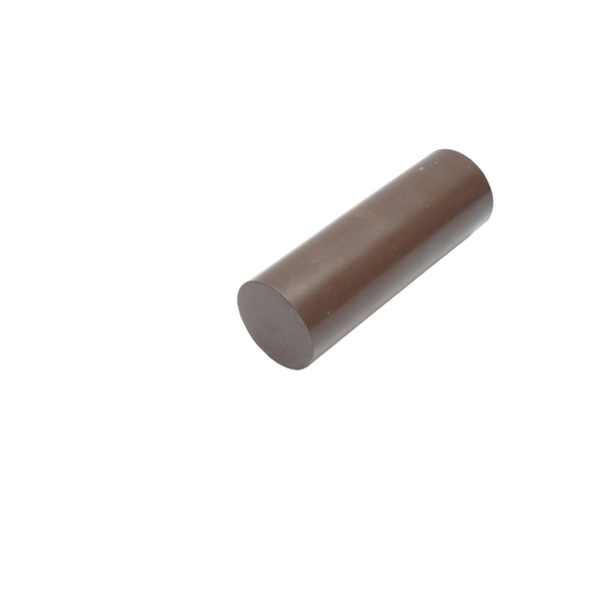 Teflon (PTFE), politetrafluoretilén barna rúd, 200x70mm, 2.84 kg