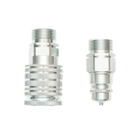 Hidraulikus gyorscsatlakozó pár külső menettel, M26×1.5 mm, Breckner Germany