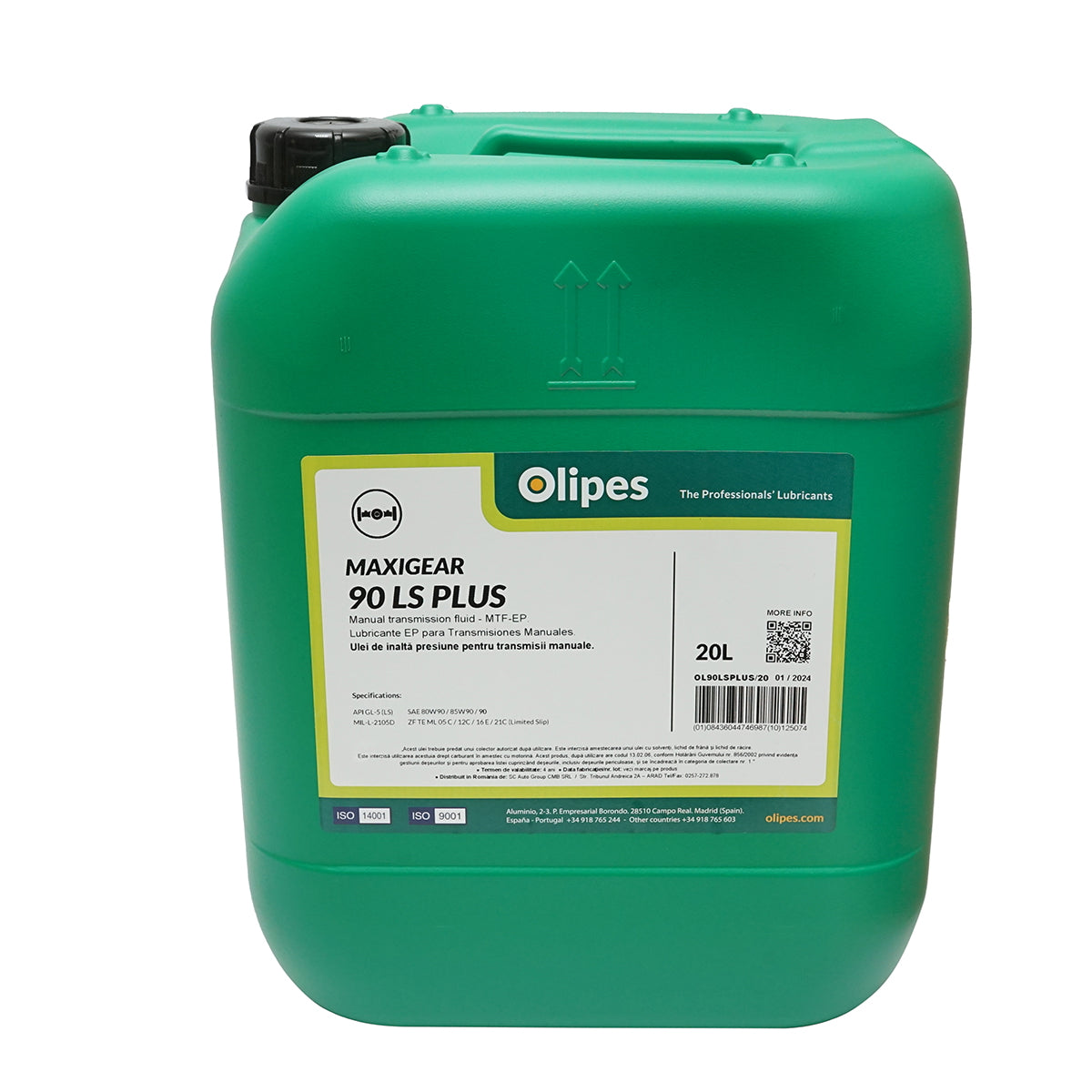 Olipes MAXIGEAR 90 LS PTF-LS kézi váltóolaj, 20L