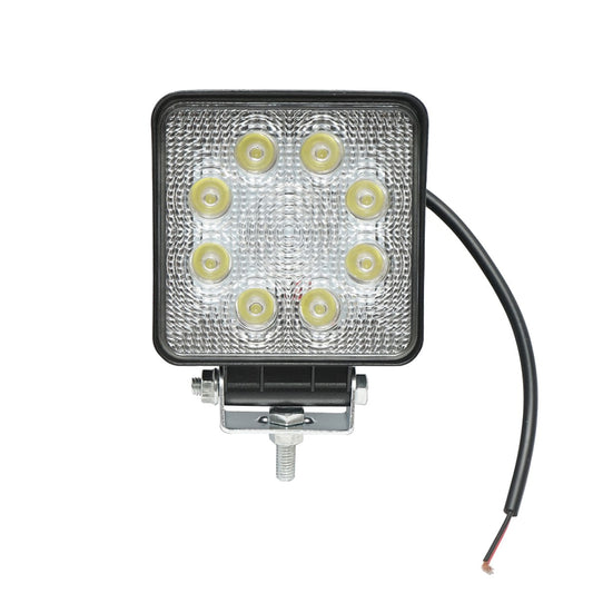 Lámpa, 8 LED-del, 10–60V, 24W, 30° sugárzási szög (spot típus), méret: 107x107x51 mm, 6000K, IP67, Breckner Germany