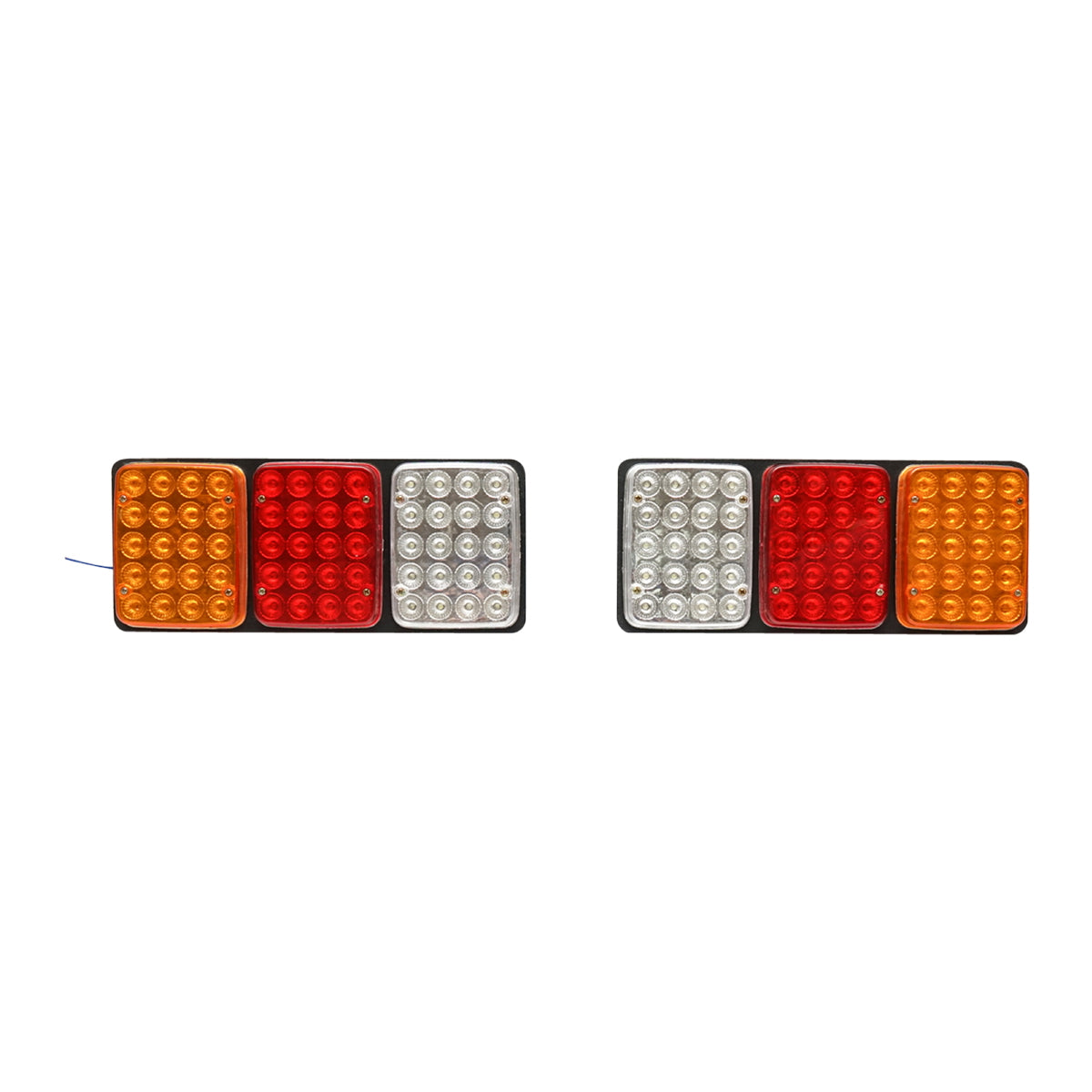 Hátsó LED lámpaszett, 3 funkcióval, 12–24V, 330x140 mm, Breckner Germany