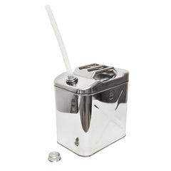 ROZSDAMENTES ACÉL KANNA RUGALMAS TÖMLŐVEL ÉS KUPAKKAL, 30 L