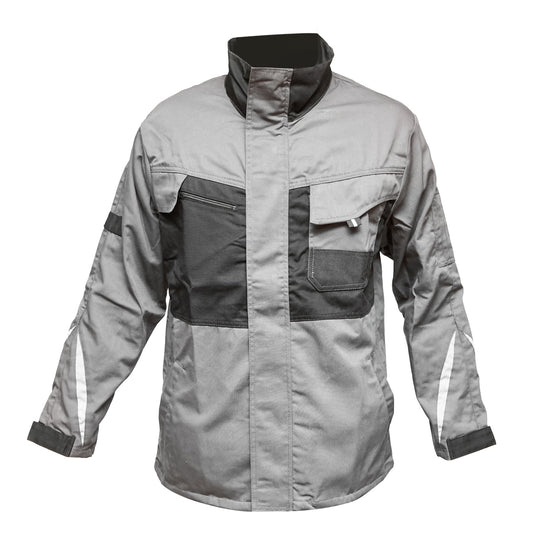 Munkadzseki poliészter és pamut keverékből, szürke-fekete, L méret, Breckner Germany