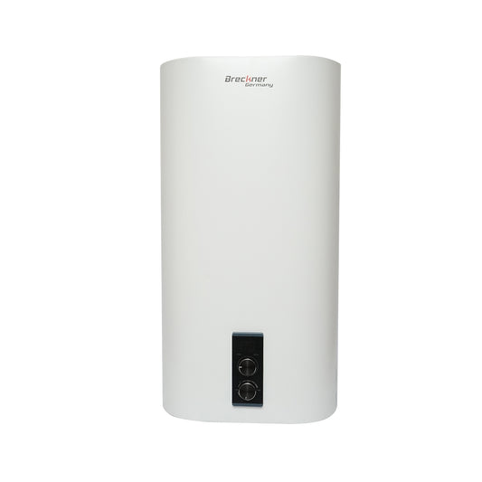 Lapos villanybojler 100L, 2000W, IPX4, 1140x530x290mm, függőleges beépítéssel, melegvízhez Breckner Germany