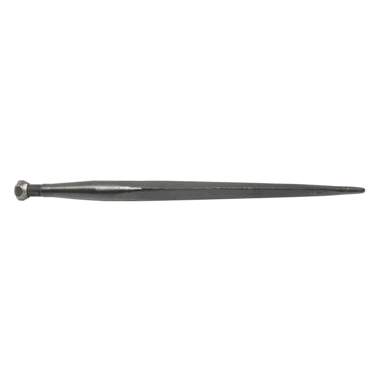 Egyenes tüske bálafogó villához, 600 mm hosszú, M22x40 mm menet