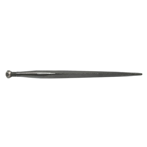 Egyenes tüske bálafogó villához, 600 mm hosszú, M22x40 mm menet