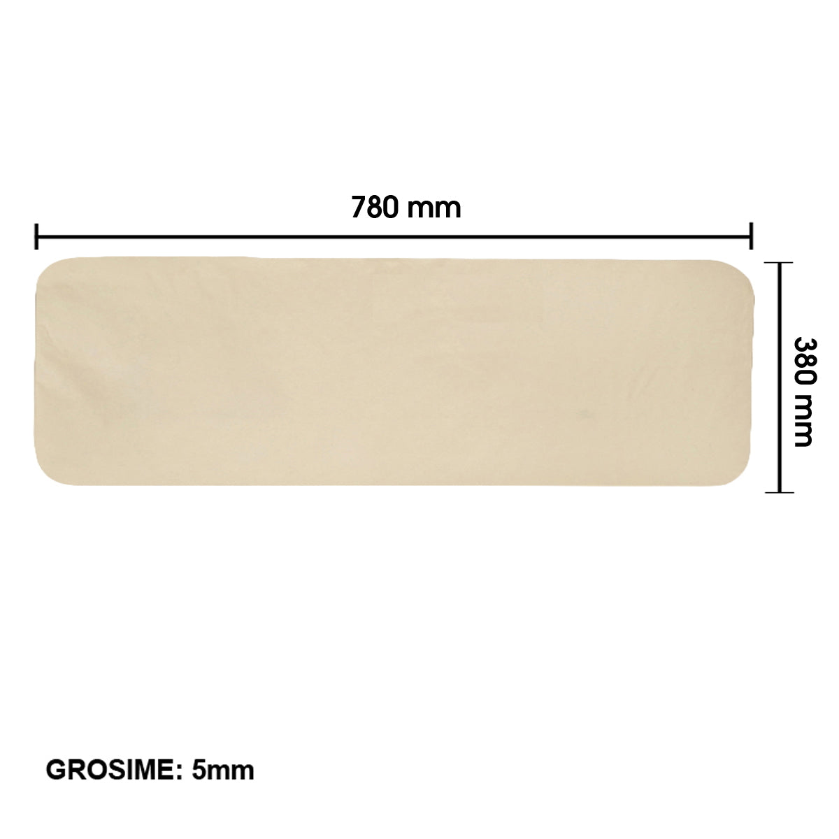 Hátsó üveg 380x780 mm méretben Erdei traktorhoz