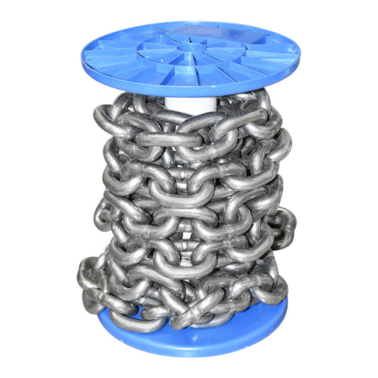 Acéllánc, DIN766, Ø13mm, 5m/tekercs, műanyag dob