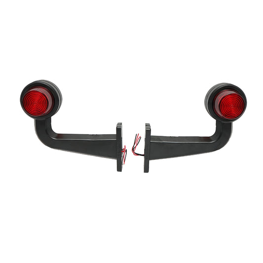 Oldalsó LED helyzetjelző lámpaszett, karral, 12–24V, sárga-piros, FR0157, Breckner Germany