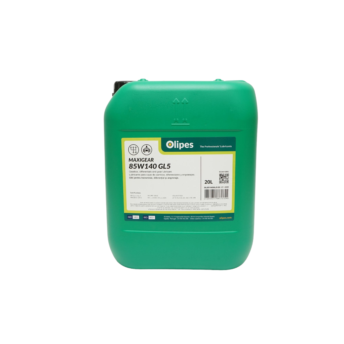 Olipes MAXIGEAR 85W140 GL-5 váltóolaj, 20L