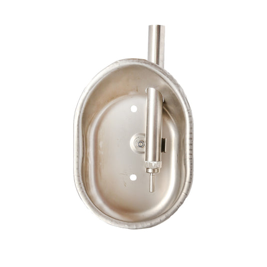 Automata rozsdamentes acél itató, függőleges, malacok számára, 280×145×85 mm, Breckner Germany