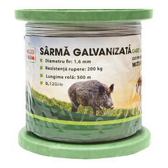 Horganyzott drót elektromos kerítéshez, 1,6 mm × 500 m, Mezofarm